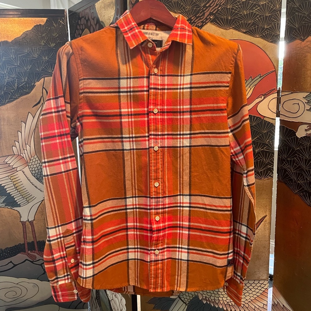 Scotch and Soda LS Plaid Button-Up NWT